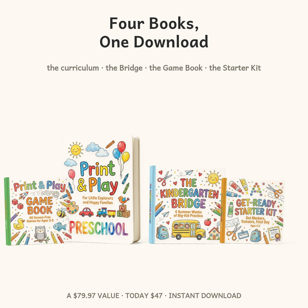 Four books in one download: the curriculum, the Bridge, the Game Book and the Get-Ready Starter Kit