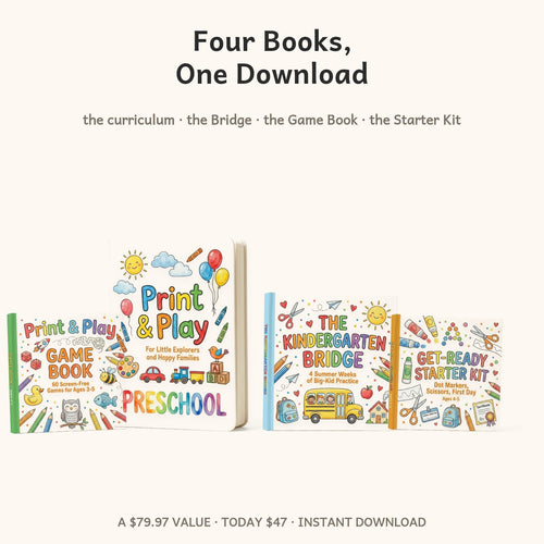 Four books in one download: the curriculum, the Bridge, the Game Book and the Get-Ready Starter Kit